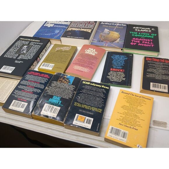 Science Fiction Book‎ Lot Arthur Clarke Isaac Asimov Chalker & More Sci-fi VTG - Picture 9 of 12